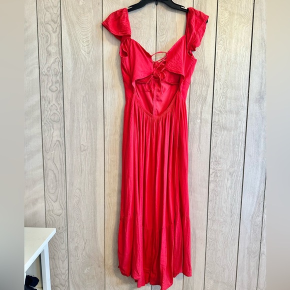 Hollister Red Midi Dress - Picture 2 of 5